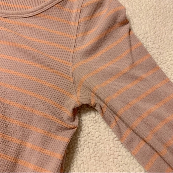 Free People Good Find Bell Fluted Sleeve Ribbed Top - Picture 9 of 14